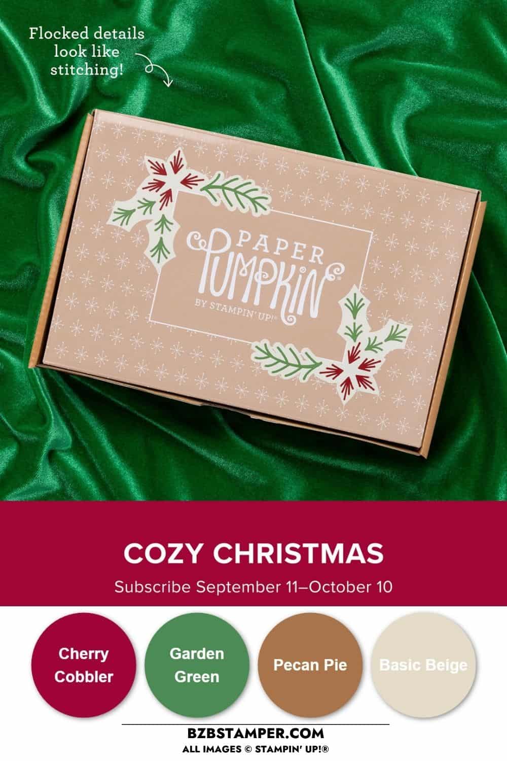 Monthly Crafting Subscription Box 4 2025 08 fall for toile stampin up monthly crafting kit pin1