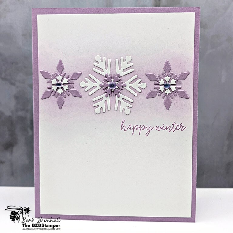 Happy Winter Card with the Snowflake Kisses Bundle
