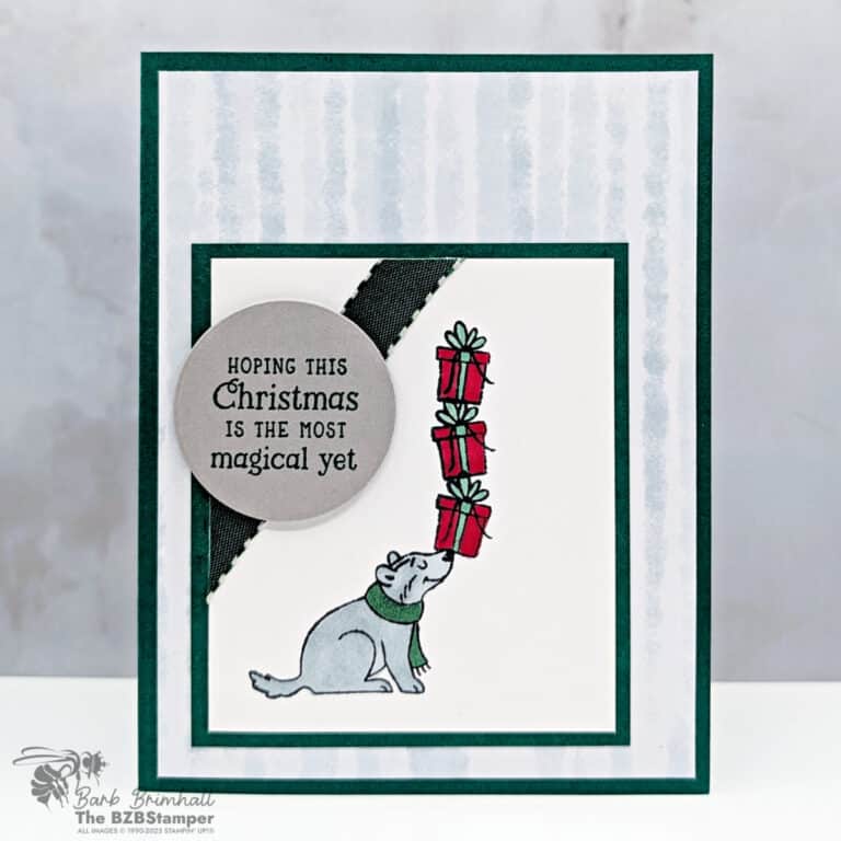 Cute Holiday Card Using the Jolly Delivery Stamps
