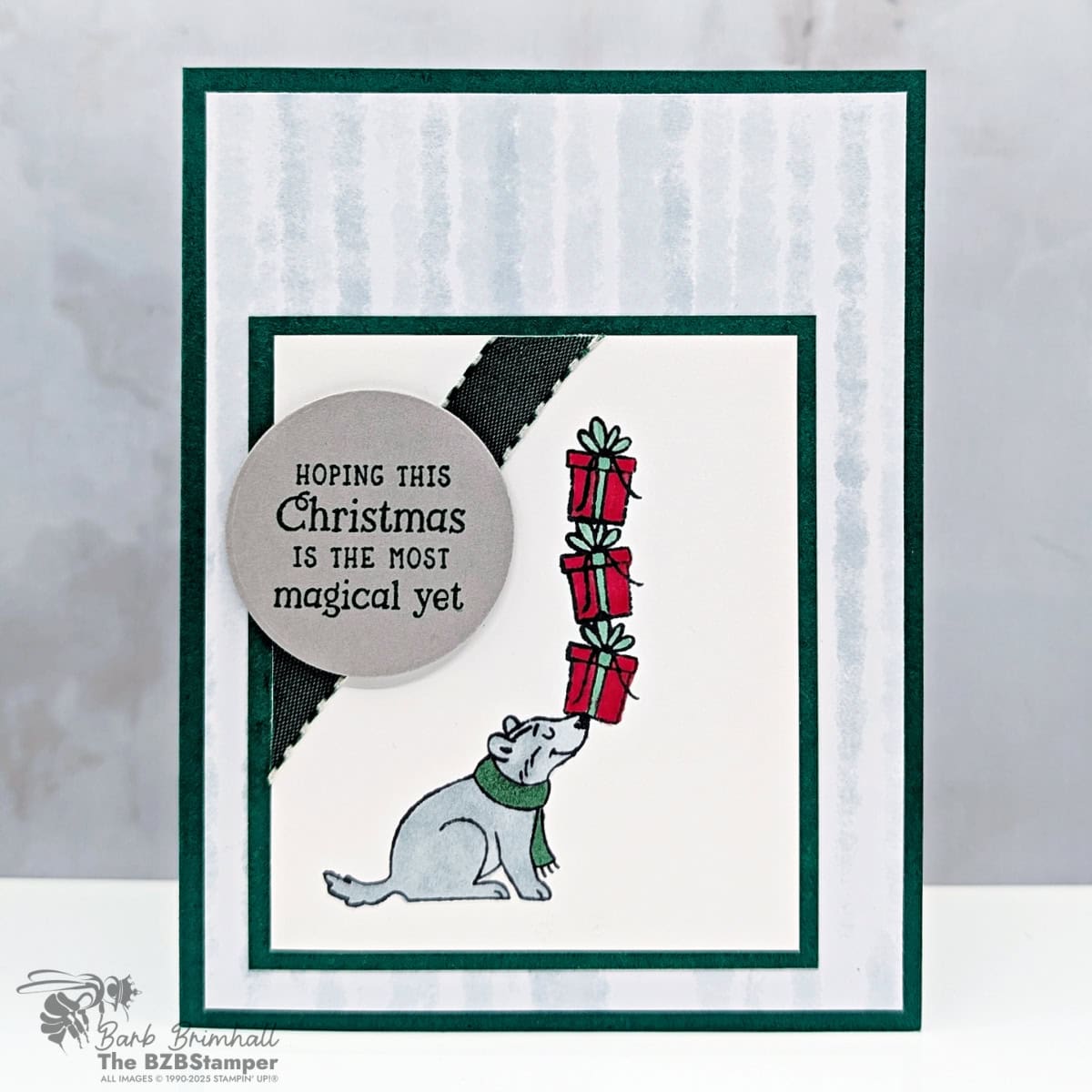 Cute Holiday Card Using the Jolly Delivery Stamps