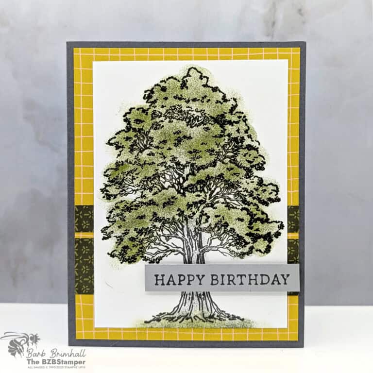 Masculine Birthday Card using the Autumn Trees Stamp Set