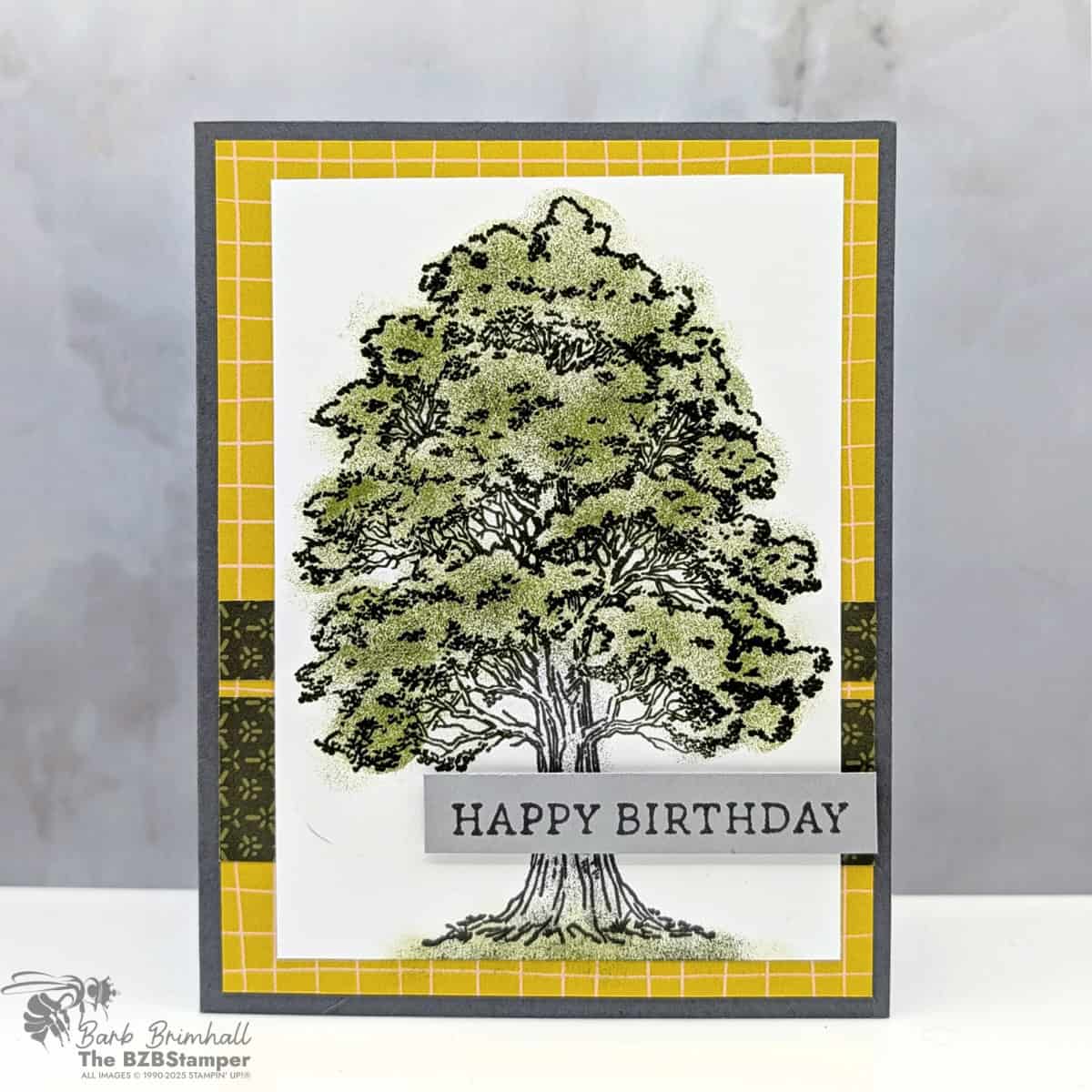 Masculine Birthday Card using the Autumn Trees Stamp Set