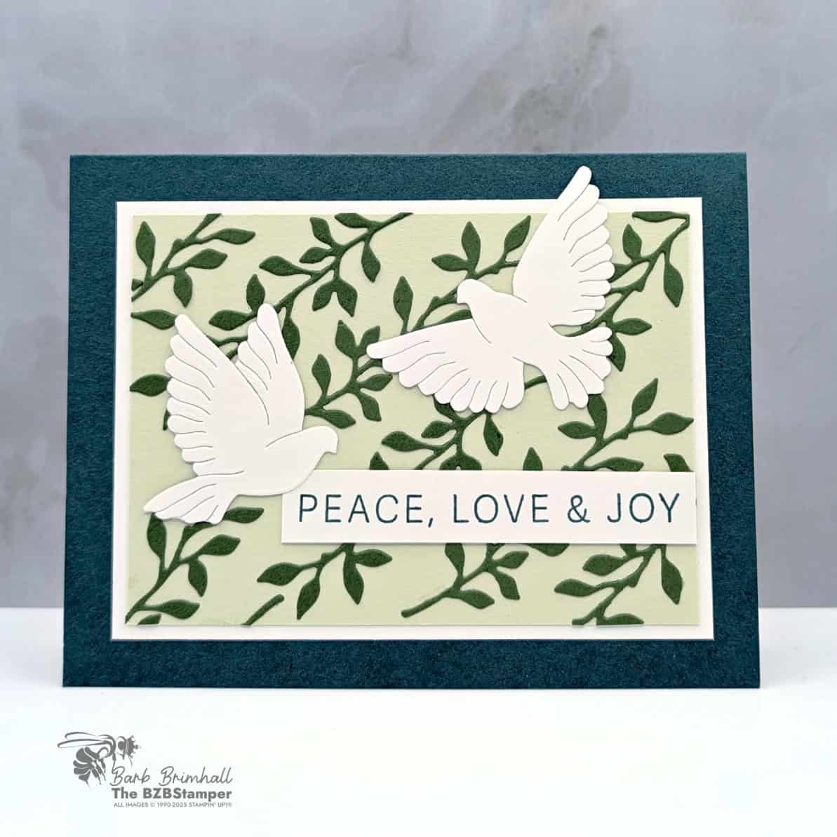 Peace On Earth Handmade Christmas Card Idea