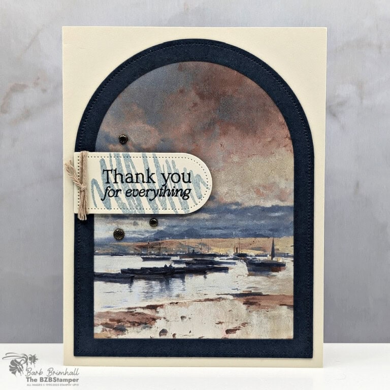 Coffee and a Card with Beautiful Gallery Paper