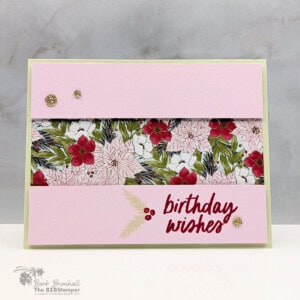 A Simple Birthday Card with Christmas Greenery 4 112225 stampin up simply said