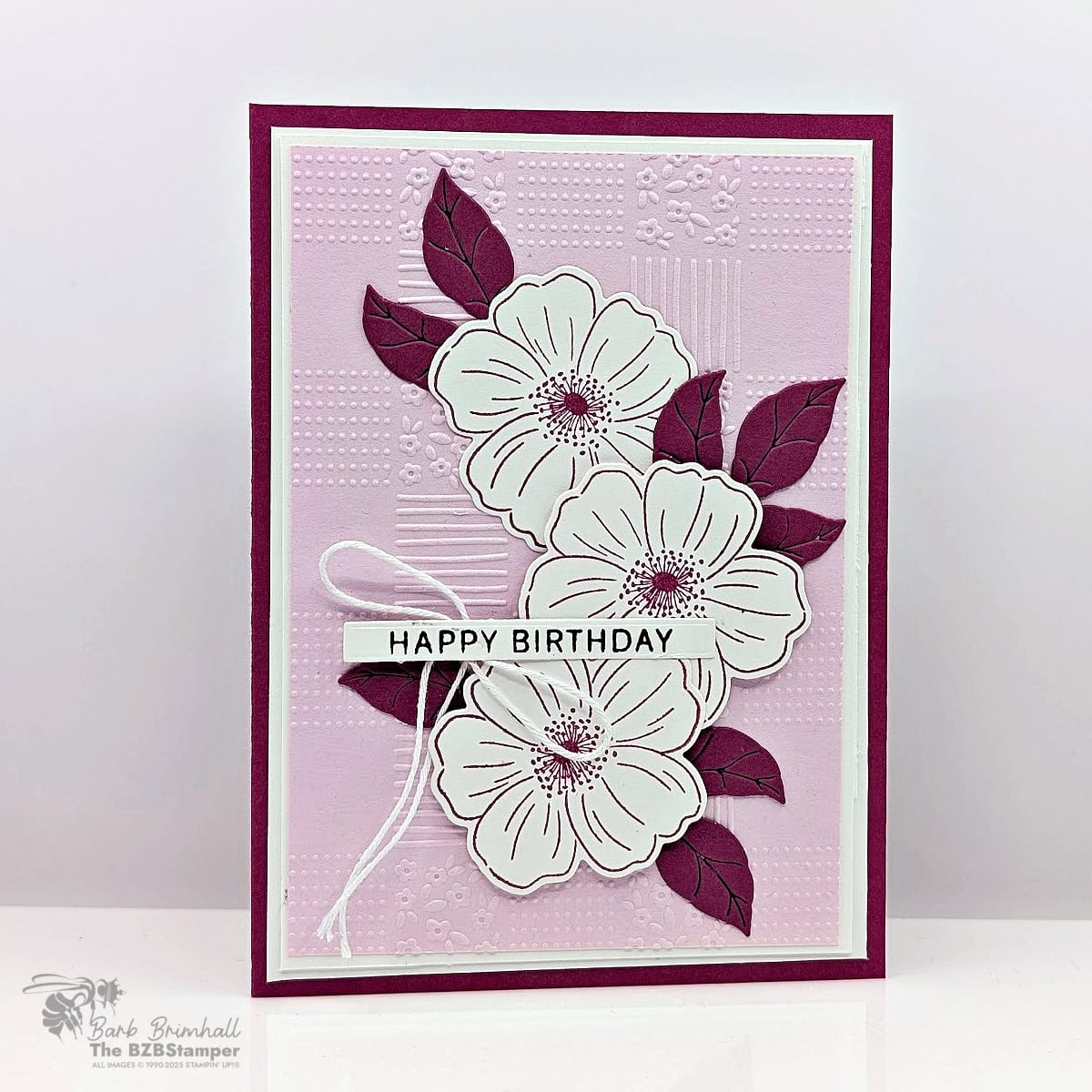 121125 stampin up lovely arrangements birthday