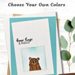 Colorful bear hugs card for heartfelt gifts and special occasions.