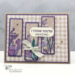 Watercolor floral card with sentiment from Barb Brimhall, The BZBStamper.