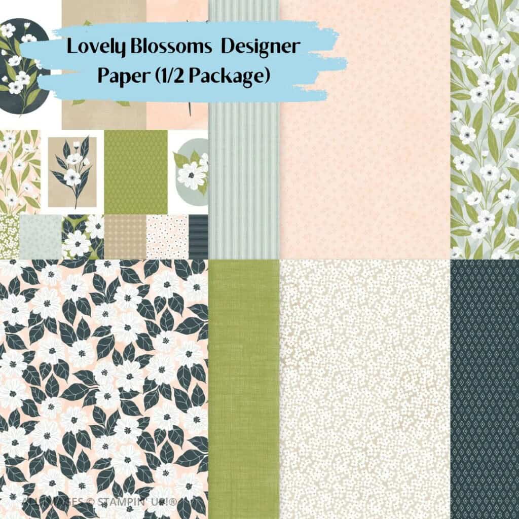 Elegant floral designer paper, versatile for crafts and scrapbooking, perfect for spring and summer projects.