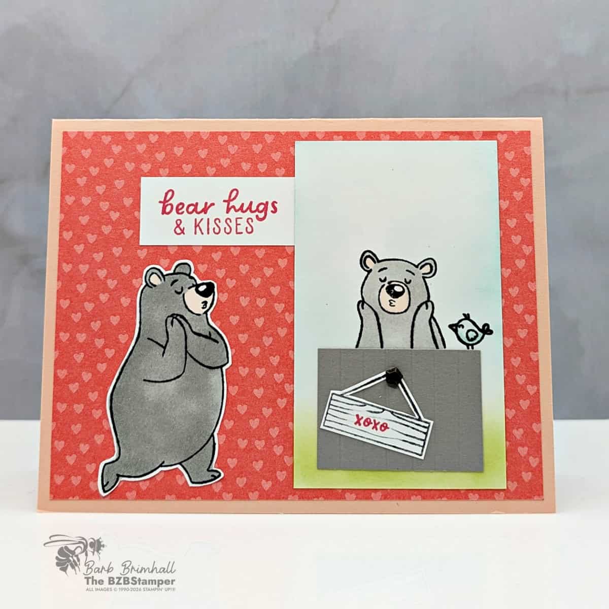 010426 stampin up valentine kisses sius 2wb