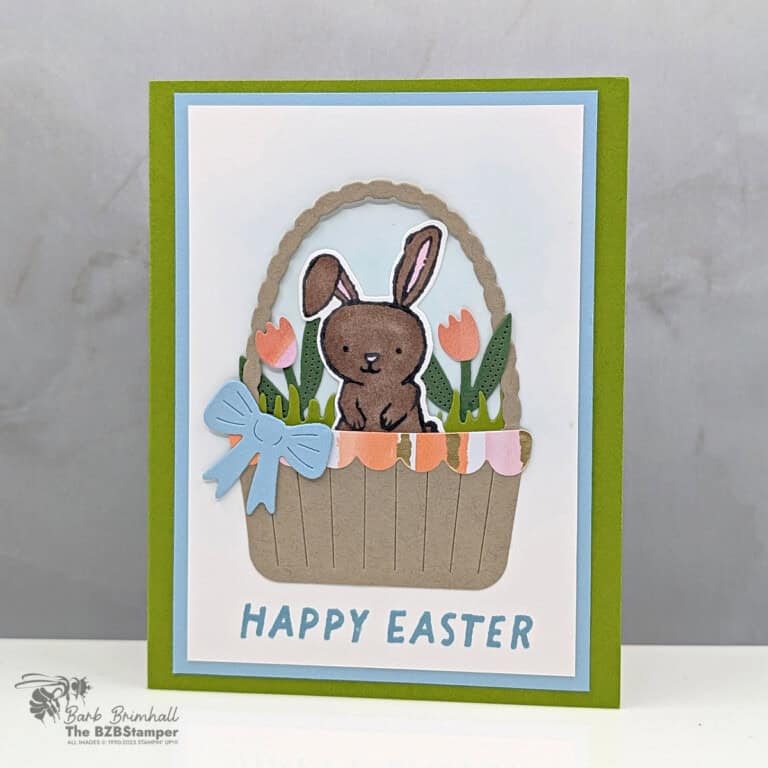Happy Easter Card Using the Easter Basket Bundle