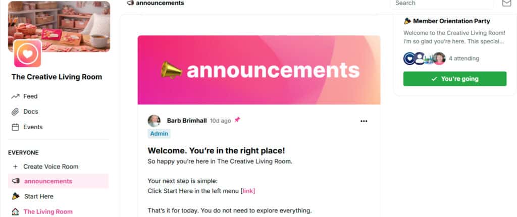 Creative Living Room Community 3 The Creative Living Room 2026 02 03 01 34 PM