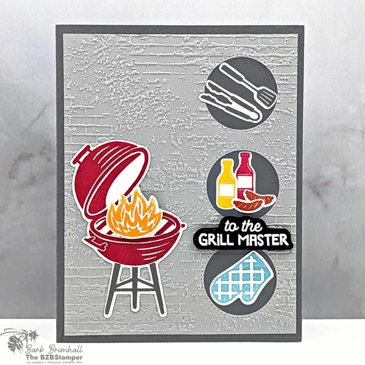 3 Cards using the BBQ Master Bundle