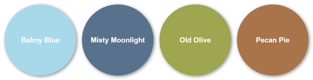 April Lakeside Retreat Colors