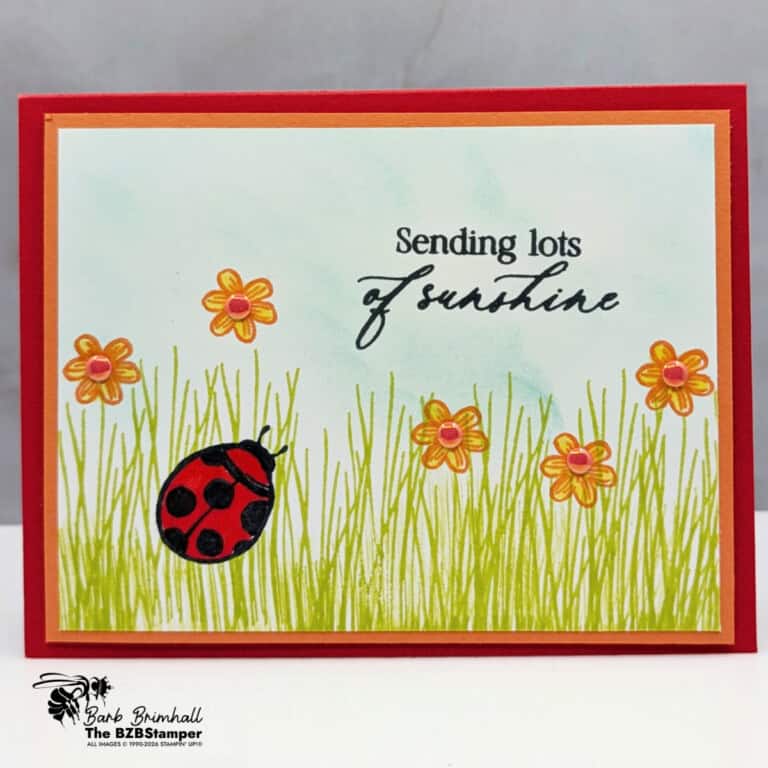 Coffee and a Card with Springtime Scenes Stamp Set
