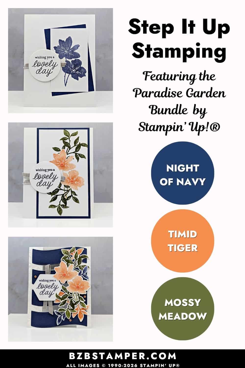 Step It Up Stamping Paradise Garden Bundle Tutorial - Barb Brimhall ...