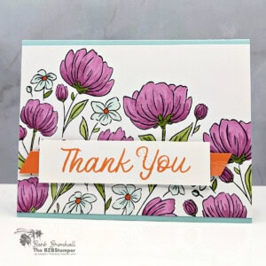 Simple Thank You Card with Flowers Fair Stamp Set 4 041326 stampin up flowers fair 6