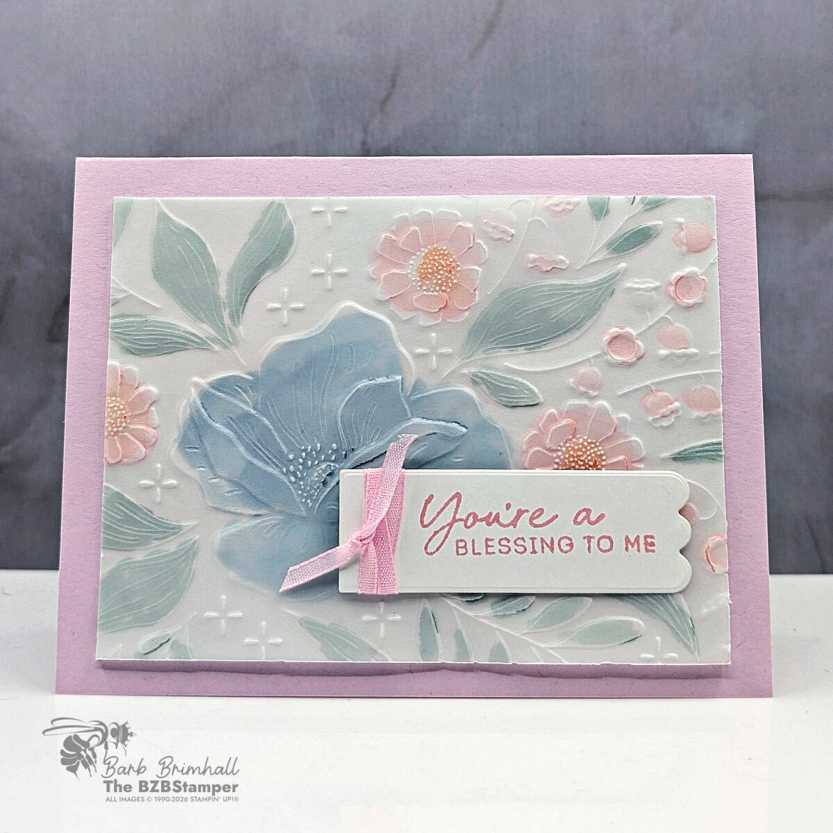 041526 stampin up floral spray 3d ef coffee50