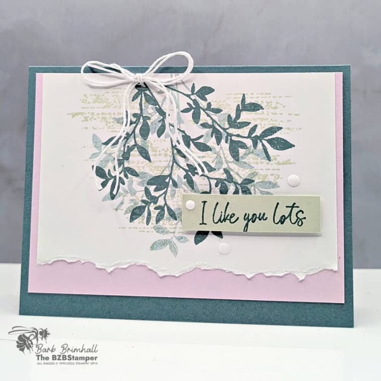 Natures Symphony Stamp Set &ndash; Easy Torn Edge Card