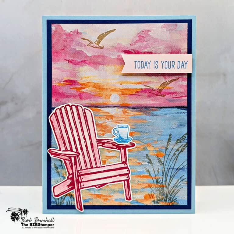 3 Cards using the Relaxing Waterside Bundle