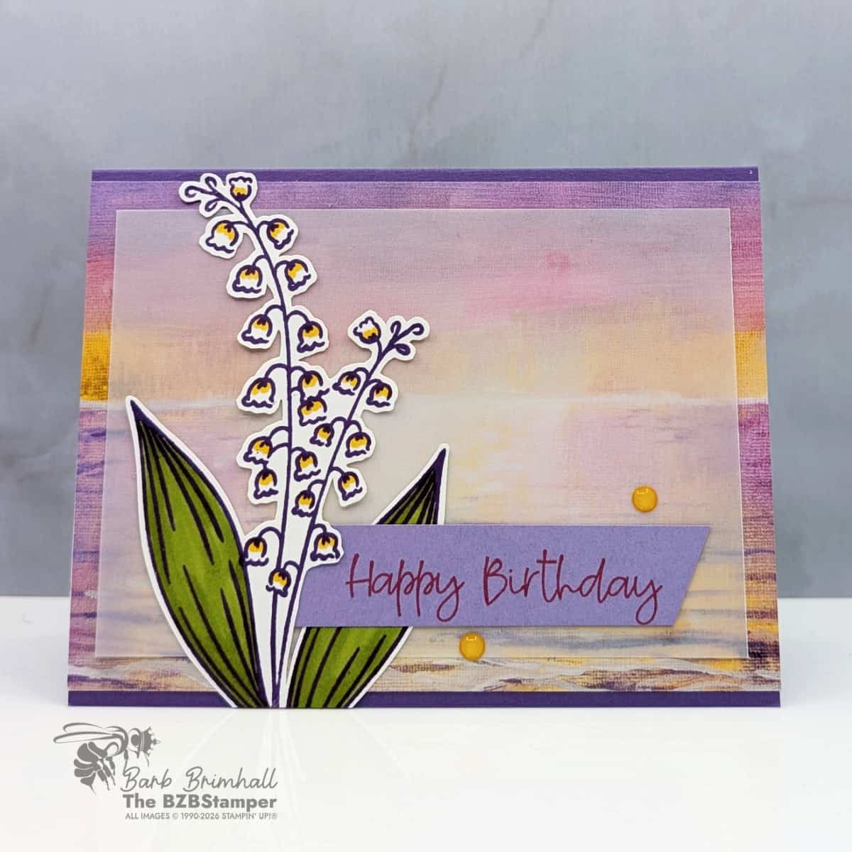 3 Cards using the Lily of the Valley Bundle