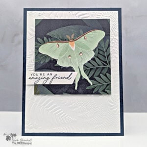 butterfly friendship card moonlit flora paper