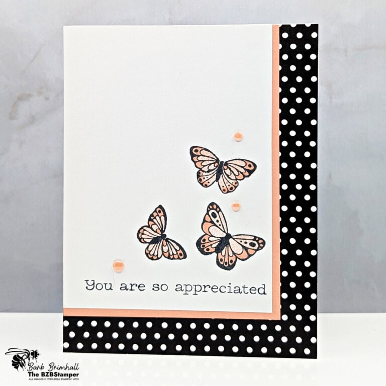 Easy All Aflutter Thank You Card for Beginners