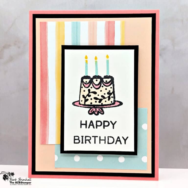 Easy Birthday Card Idea with Words & Wishes Stamp Set