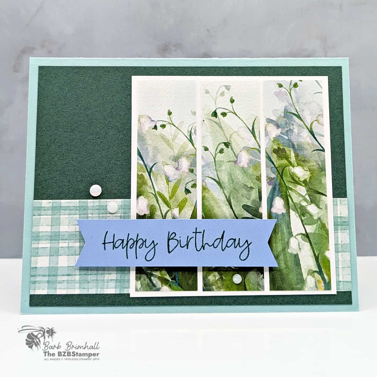 easy lily of the valley birthday card
