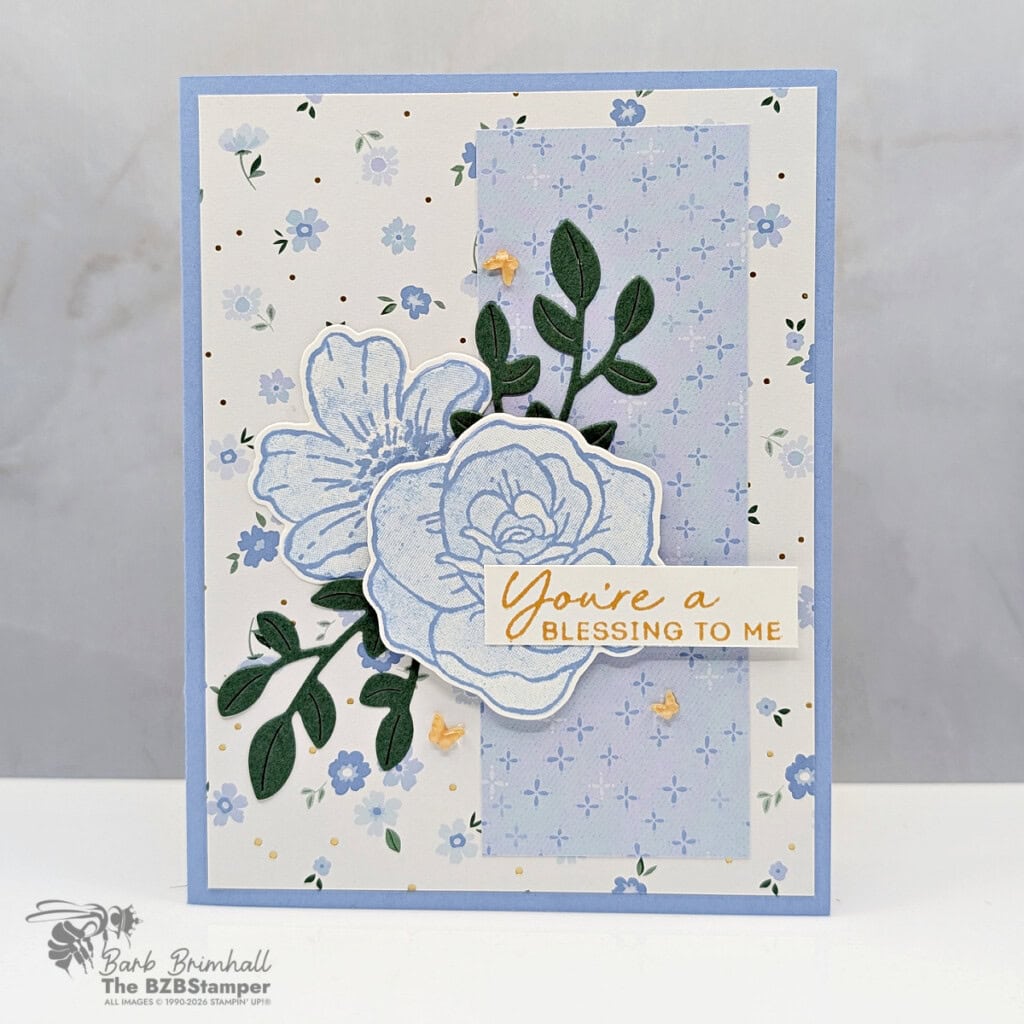 elegant floral blessing card bloom boutique suite
