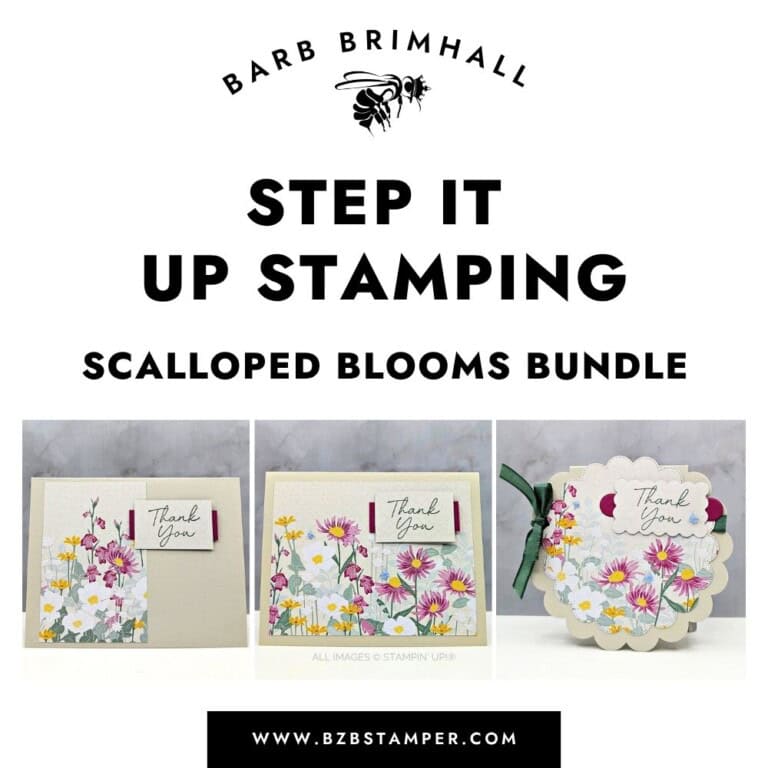Step It Up Scalloped Blooms Bundle Tutorial