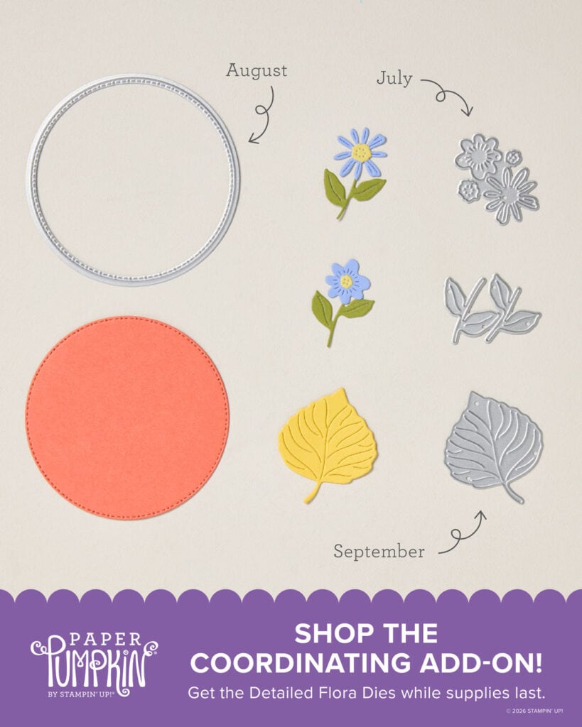 Monthly Crafting Subscription Box 3 Detailed Flora Dies Add On