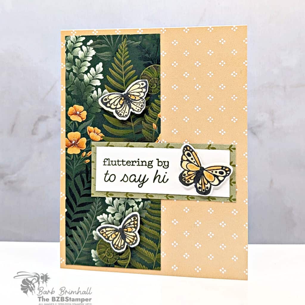 butterfly card all aflutter bundle stampin up