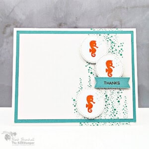 Clean and Simple Seahorse Thank You Card Idea 4 clean simple seahorse thank you card