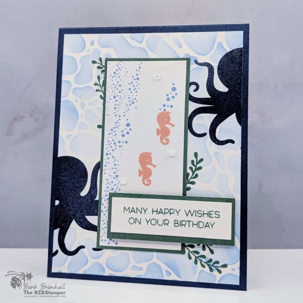 Easy Birthday Card with Thoughtful Octopus Stamp Set 6 easy birthday card thoughtful octopus stamp set
