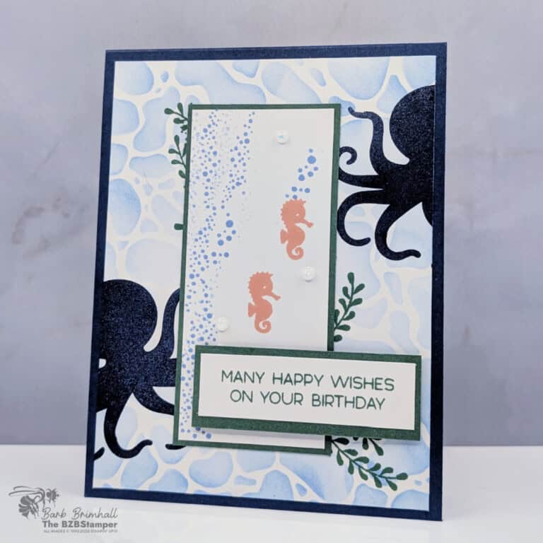 Easy Birthday Card with Thoughtful Octopus Stamp Set