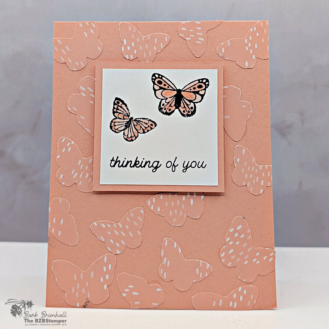 Handmade Butterfly Thinking of You Card