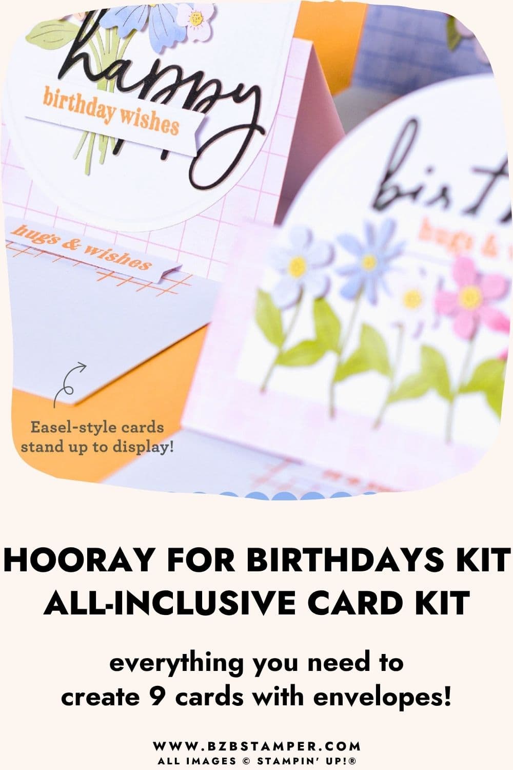 Monthly Crafting Subscription Box 4 hooray for birthdays all inclusive kit pin3