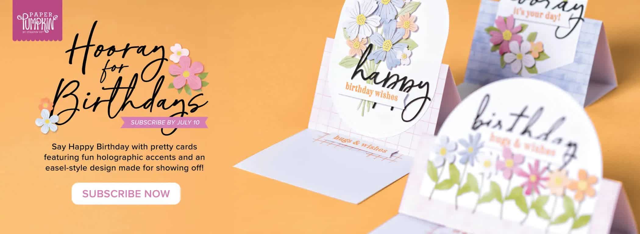 Monthly Crafting Subscription Box 1 hooray for birthdays long