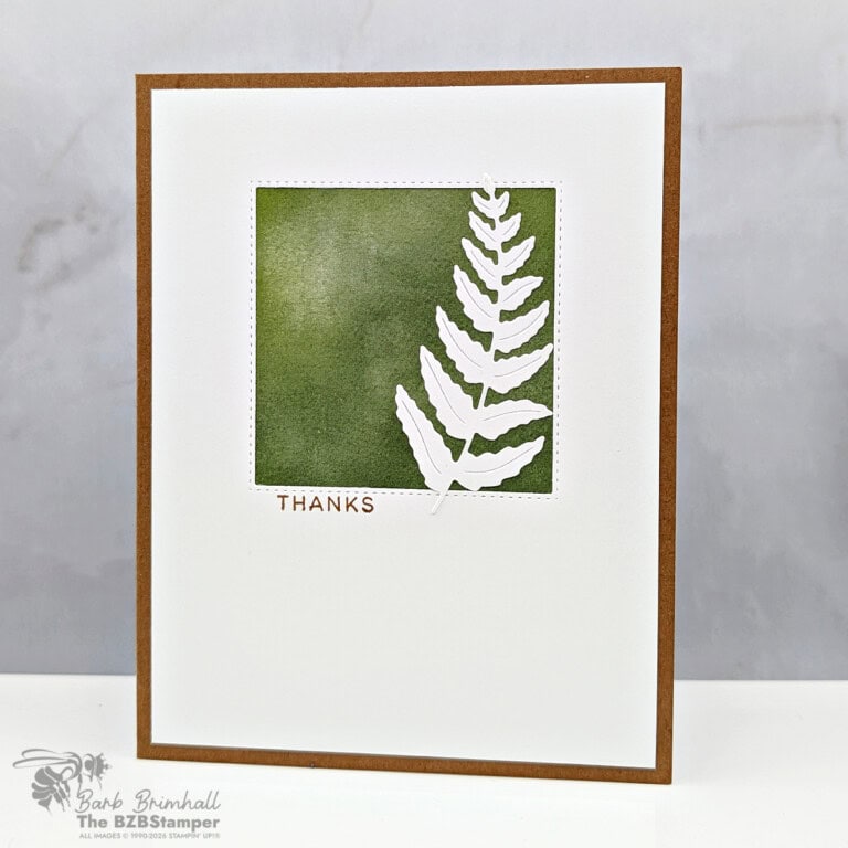 Nature Inspired Thank You Card with the Fern & Flora Bundle