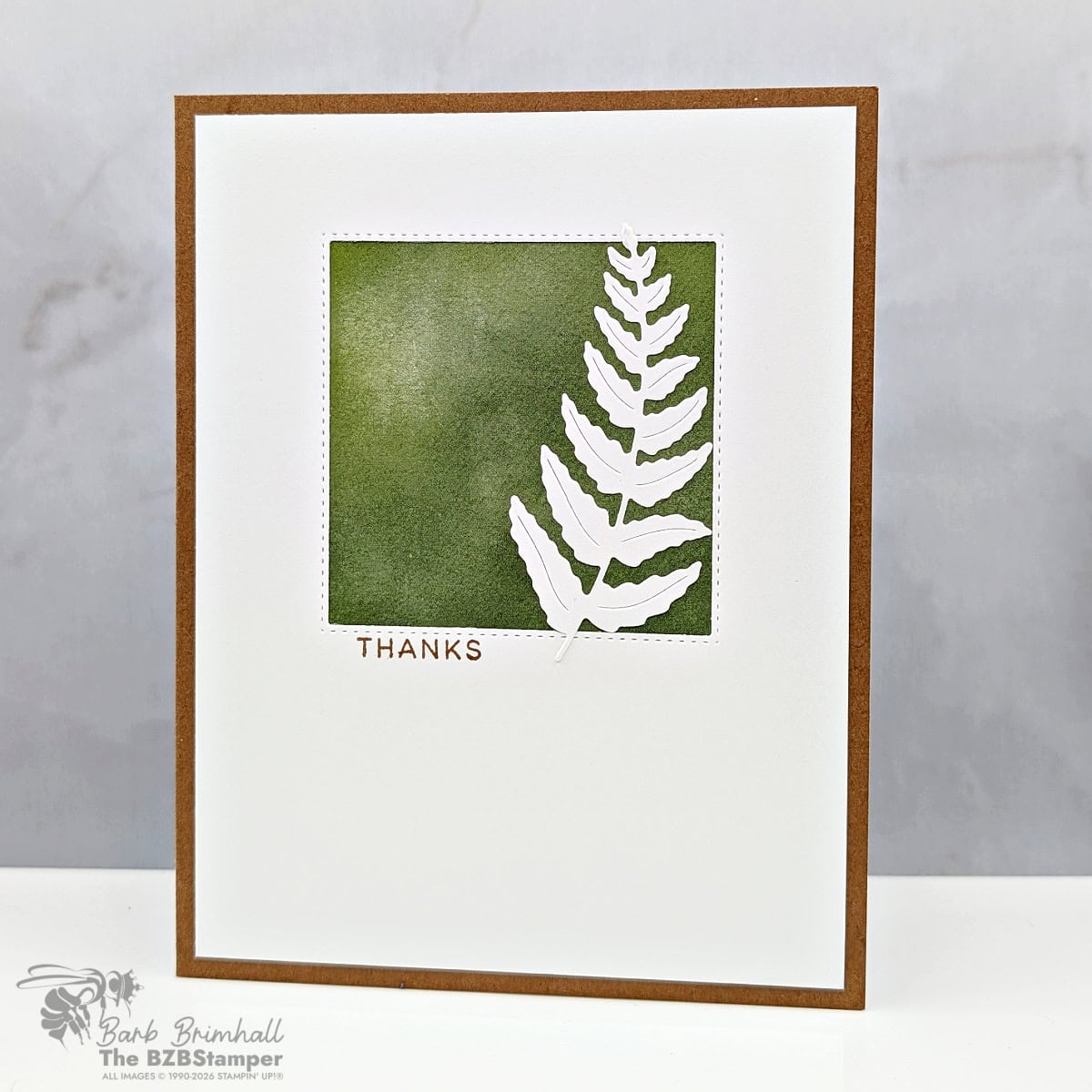 Nature Inspired Thank You Card with the Fern & Flora Bundle