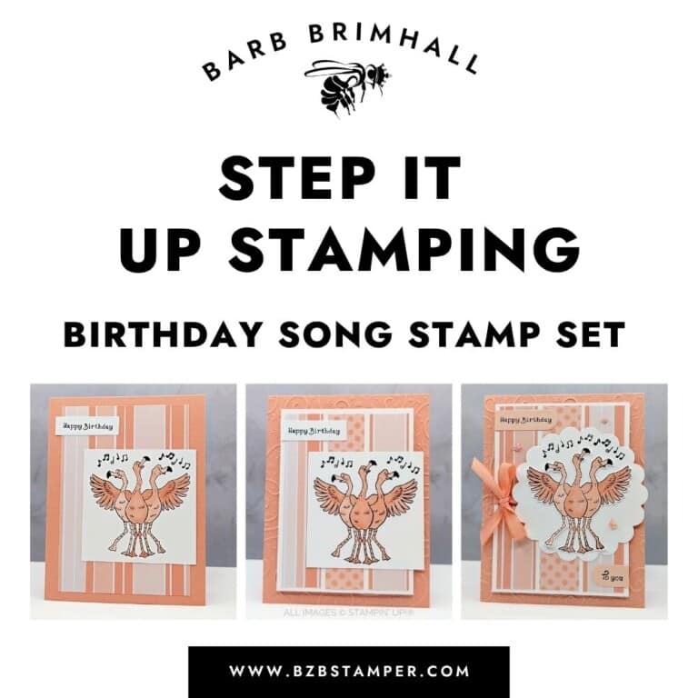 Step It Up Stamping Birthday Song Stamp Set Tutorial