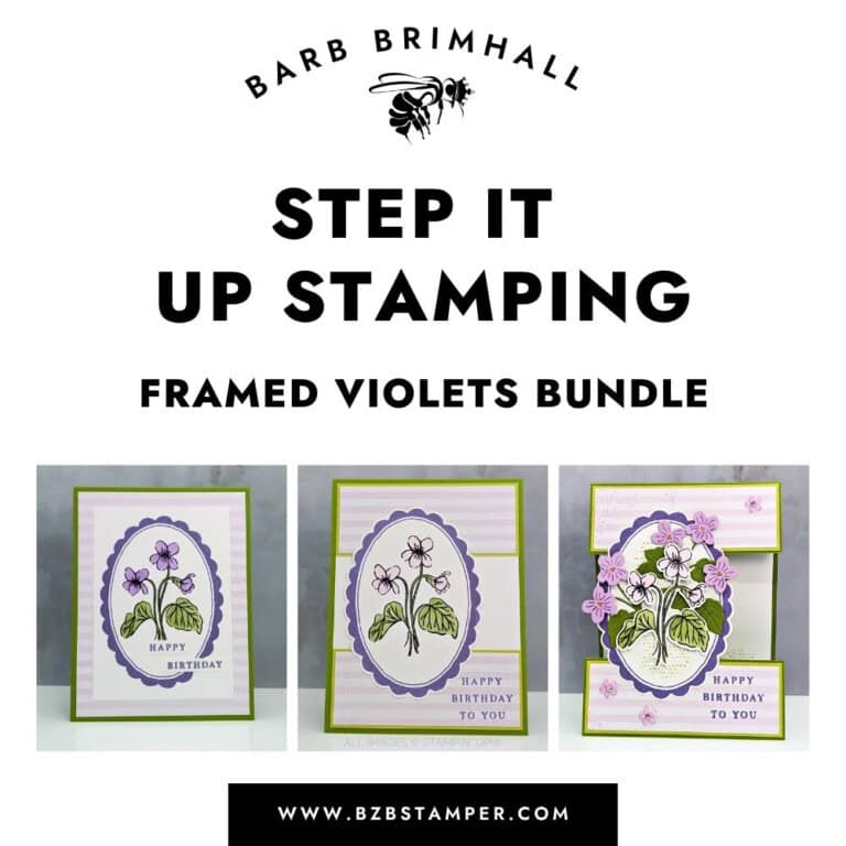 Step It Up Stamping Framed Violets Bundle Tutorial