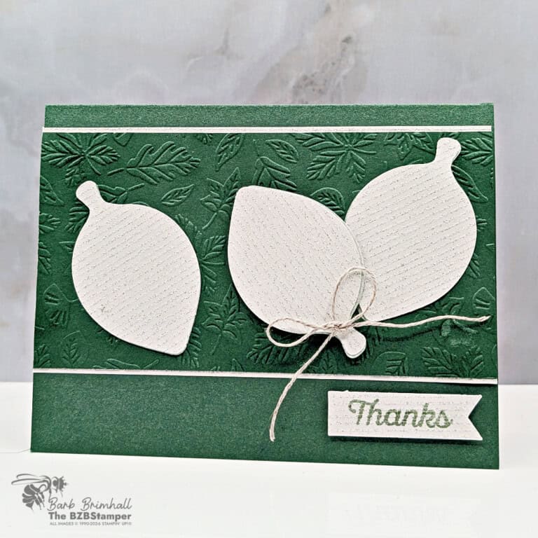 Coffee and a Card Using the Simply Leaves Bundle