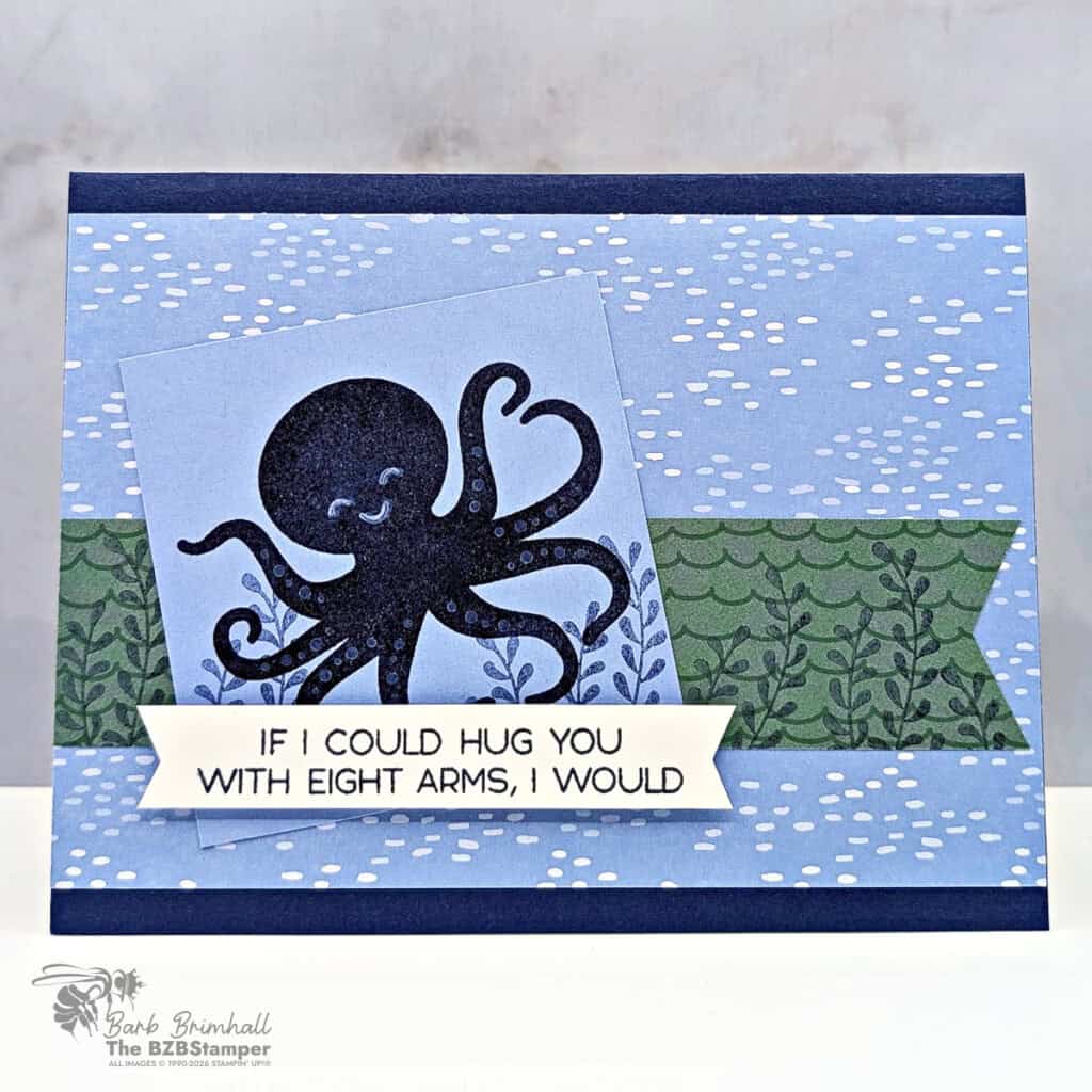 easy handmade card thoughtful octopus stamp set