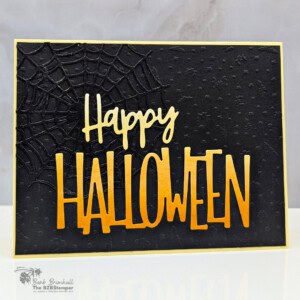 Spooky Halloween Card with the Web of Fun Dies 4 spooky halloween cards web of fun dies