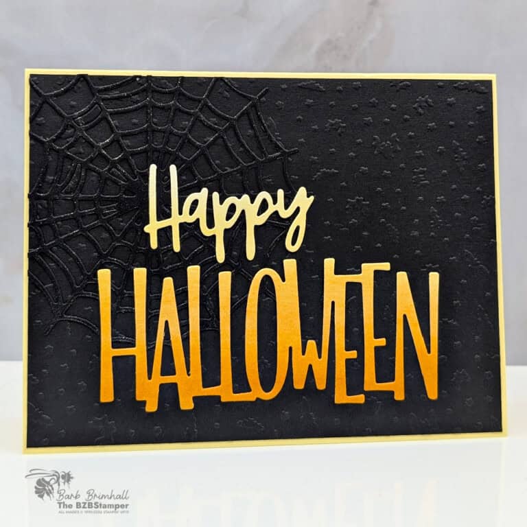 Spooky Halloween Card with the Web of Fun Dies