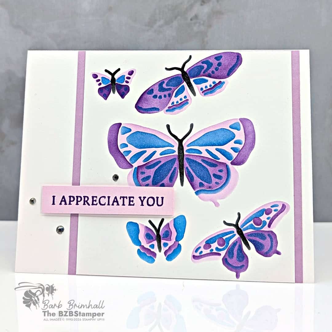 3 cards using butterfly flight 2wb