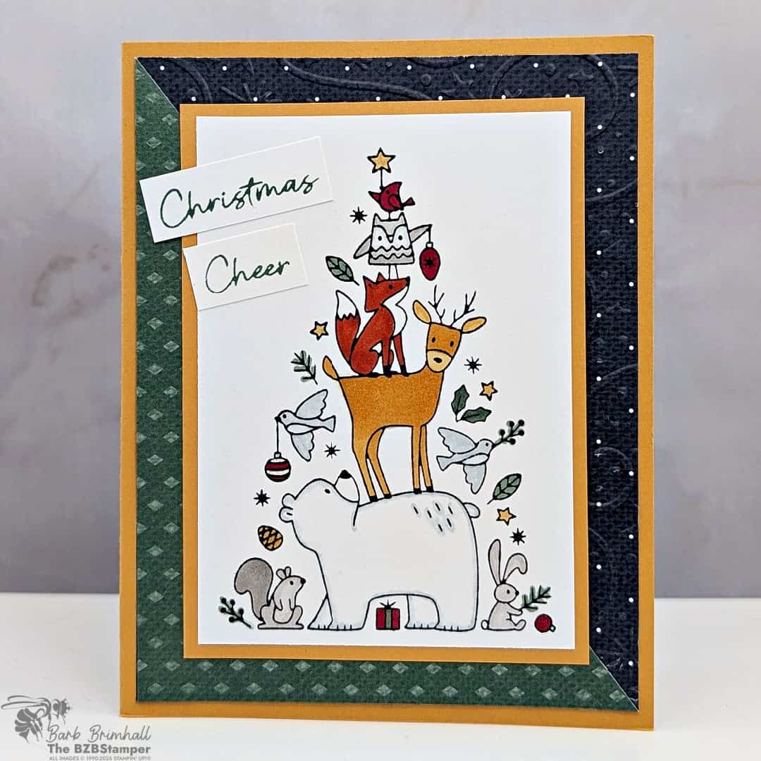 3 cards woodland wishes 2wb