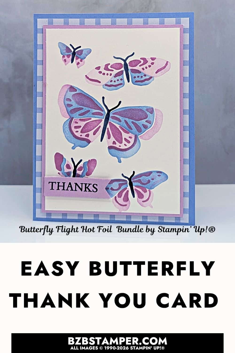 Beautiful Butterfly Cards With or Without Hot Foil featuring colorful layered butterflies made with decorative masks.